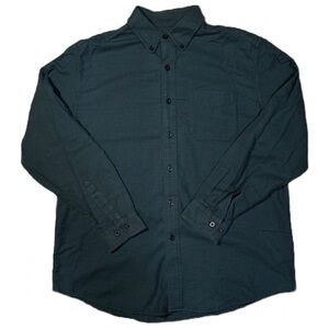 L.L. Bean Mens Green Flannel Button Up Shirt